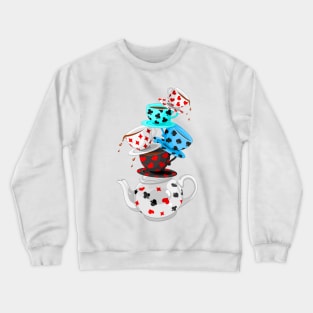 tea cups wonderland Crewneck Sweatshirt